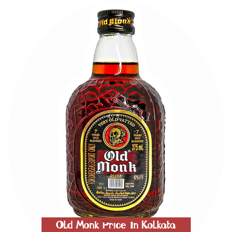 Old Monk Price In Kolkata - 90ml, 180ml, 375ml, 750ml (Updated June)